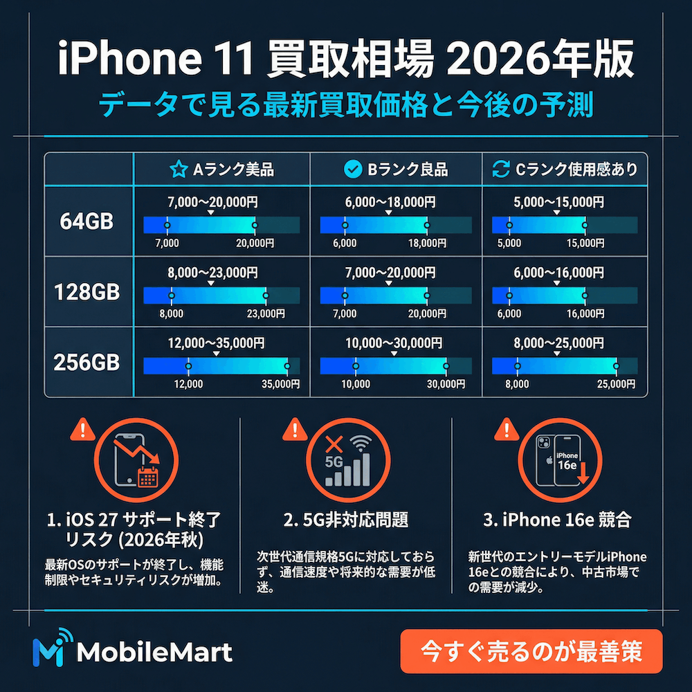 iPhone11 買取相場 2026年版
