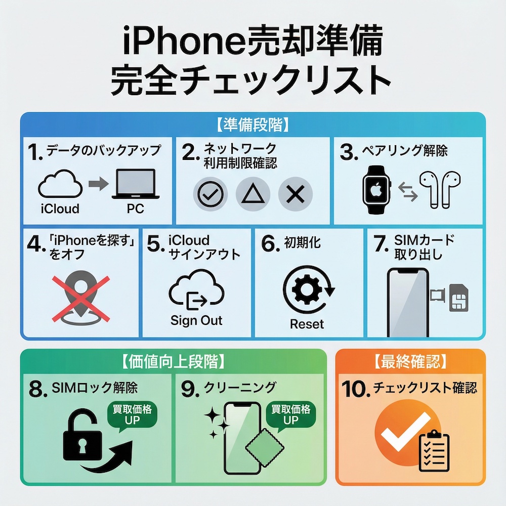 iPhone売却準備完全チェックリスト